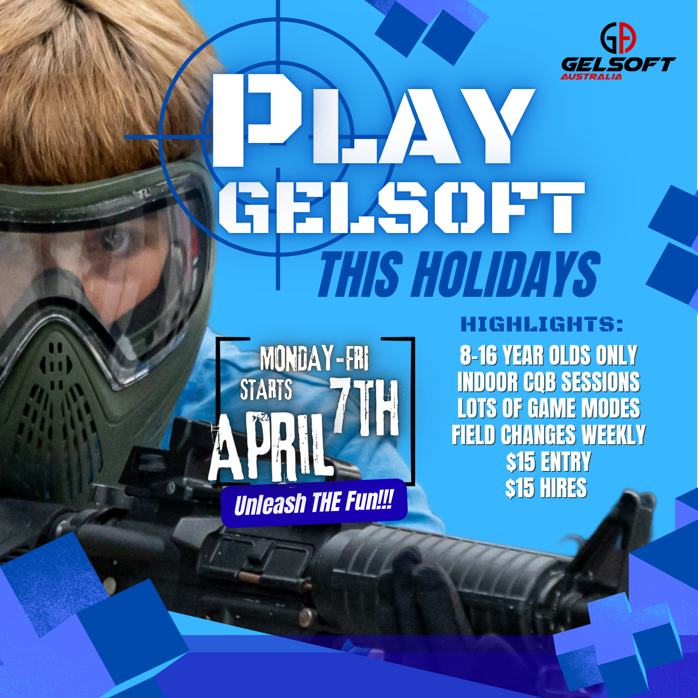 *KIDS ONLY* School Holiday Sessions - CQB Field (Juniors)